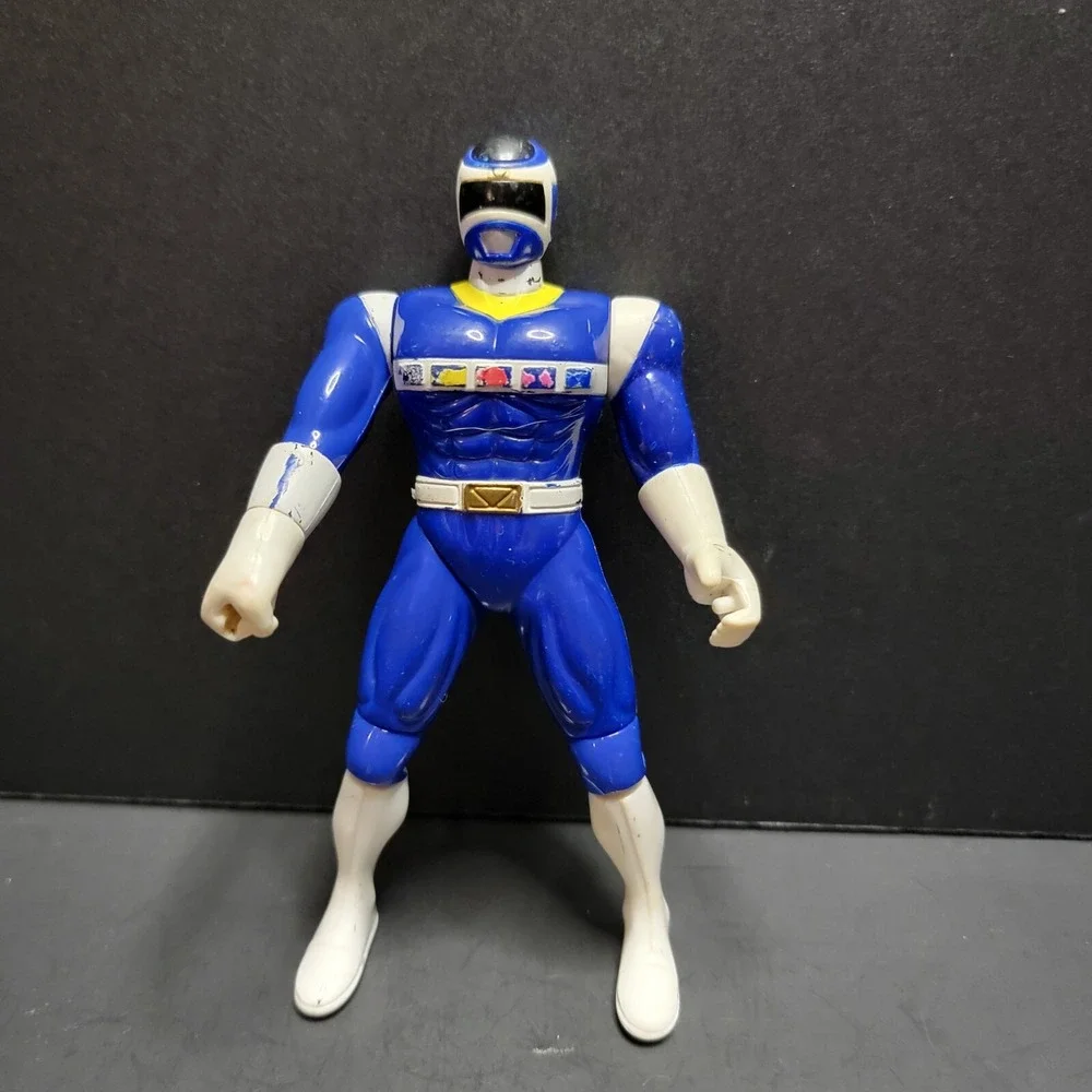 Vintage 90's Blue Mighty Morphin Power Ranger Blue Ranger In Space Bandi